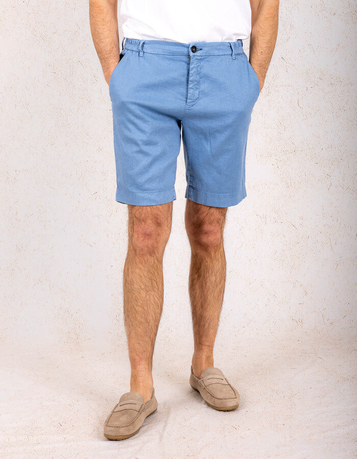 Zilton regular fit bermuda blauw