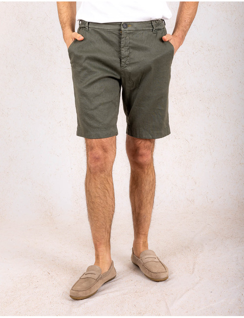 Zilton regular fit bermuda groen