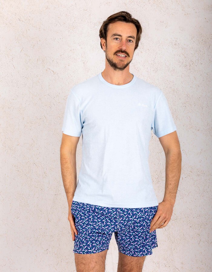 Mc2 Saint Barth t-shirt korte mouw turquoise