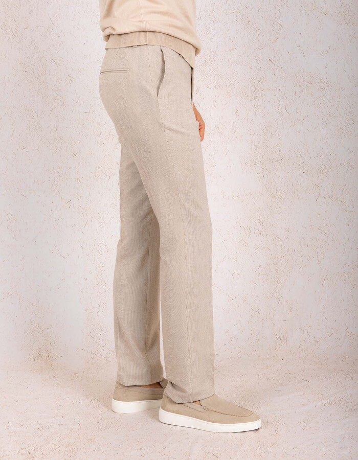 Fidati kostuumbroek beige