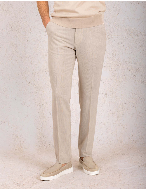 Fidati kostuumbroek beige