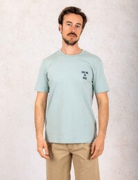 Marine T-shirt met “Date Me In Ibiza” print