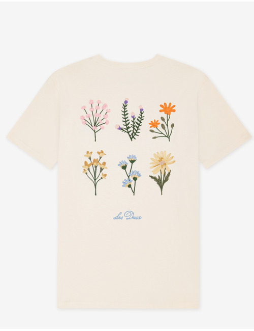 Wild Flower T shirt in ecru
