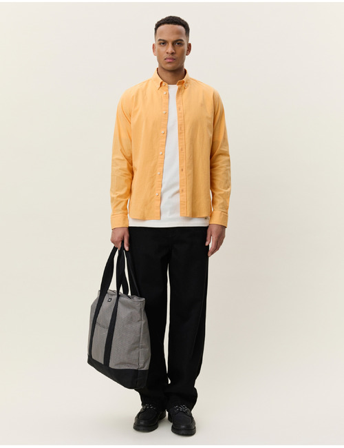 Katoen linnen hemd in oranje