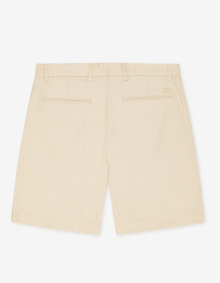 Herringbone Short in ecru