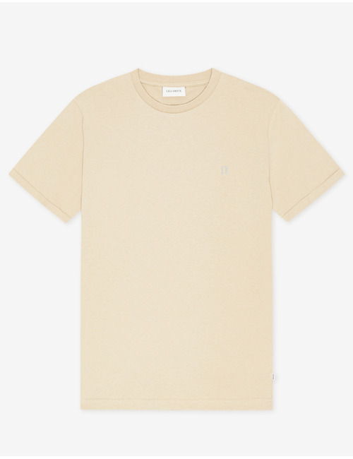 Core Contrast T shirt in beige