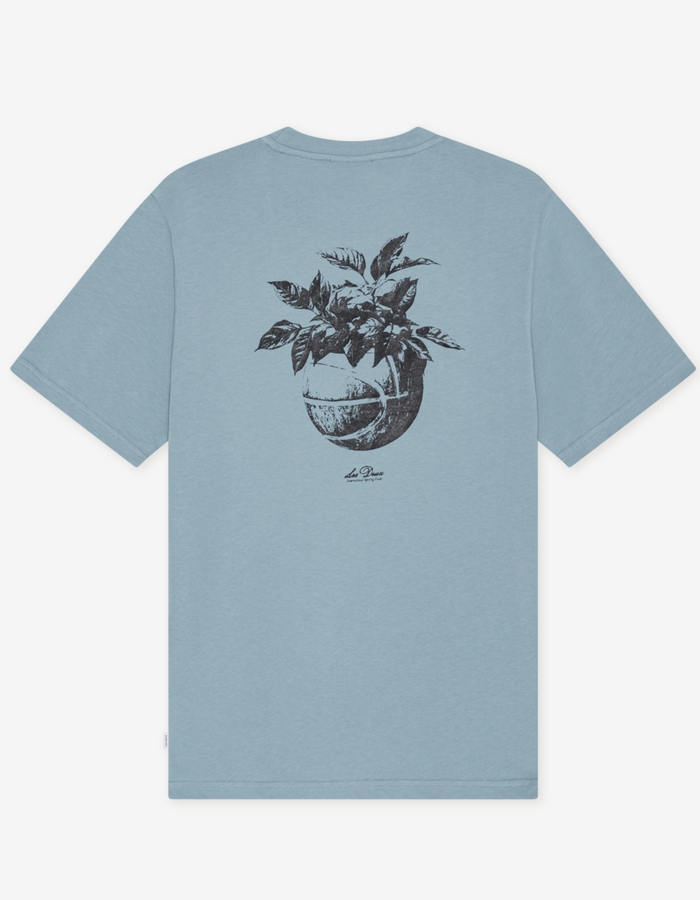 Plant T shirt in blauw