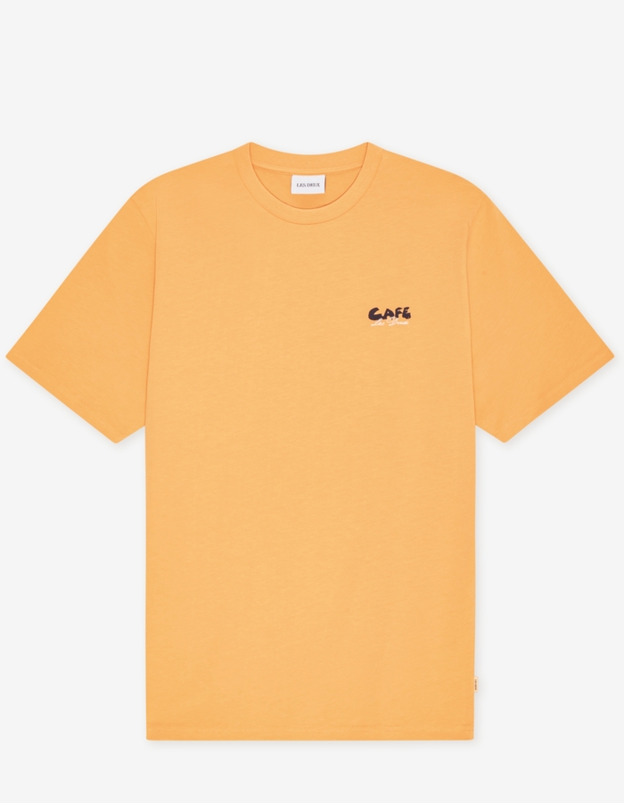 Café T shirt in oranje