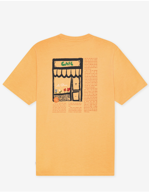 Café T shirt in oranje