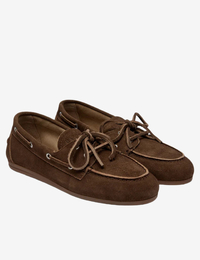 MARIN - Bruine suède loafer
