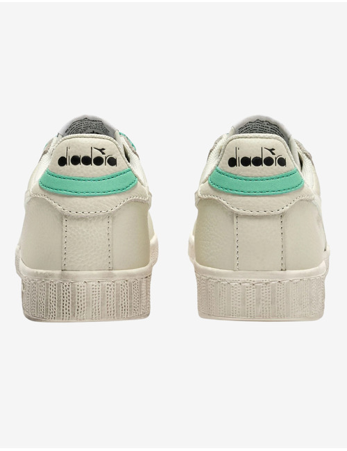 Sneakers met paisley details in wit en groen