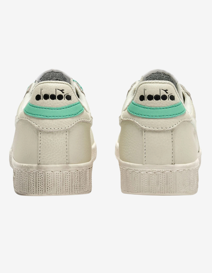 Sneakers met paisley details in wit en groen