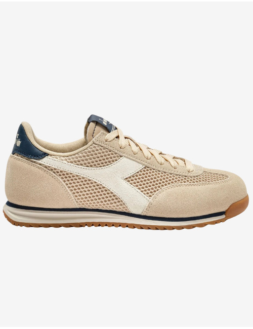 CROSS MESH - Sneakers met mesh en suède in beige