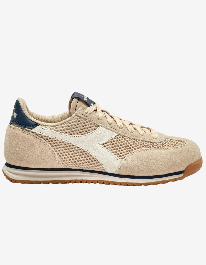 CROSS MESH - Sneakers met mesh en suède in beige