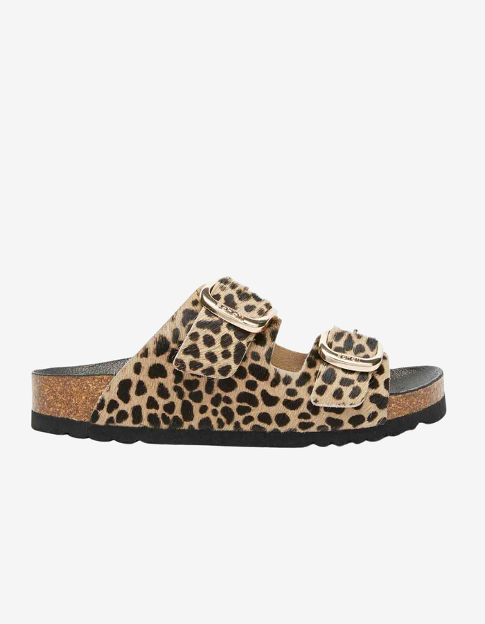 Slippers met luipaardprint