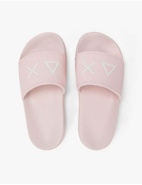 PU slippers in porselein roze