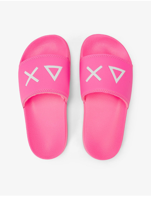 PU slippers in porselein roze
