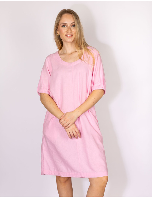 Freequent midi kleed roze