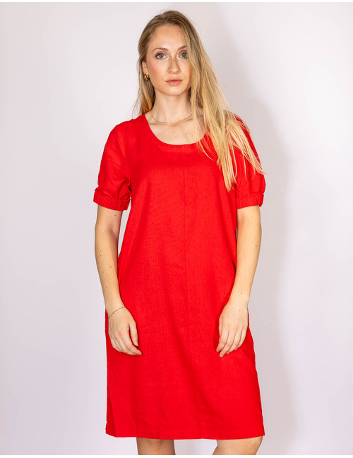 Freequent midi kleed rood
