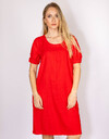 Freequent midi kleed rood