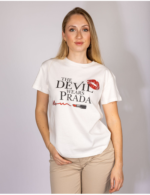 Rinascimento t-shirt korte mouw wit