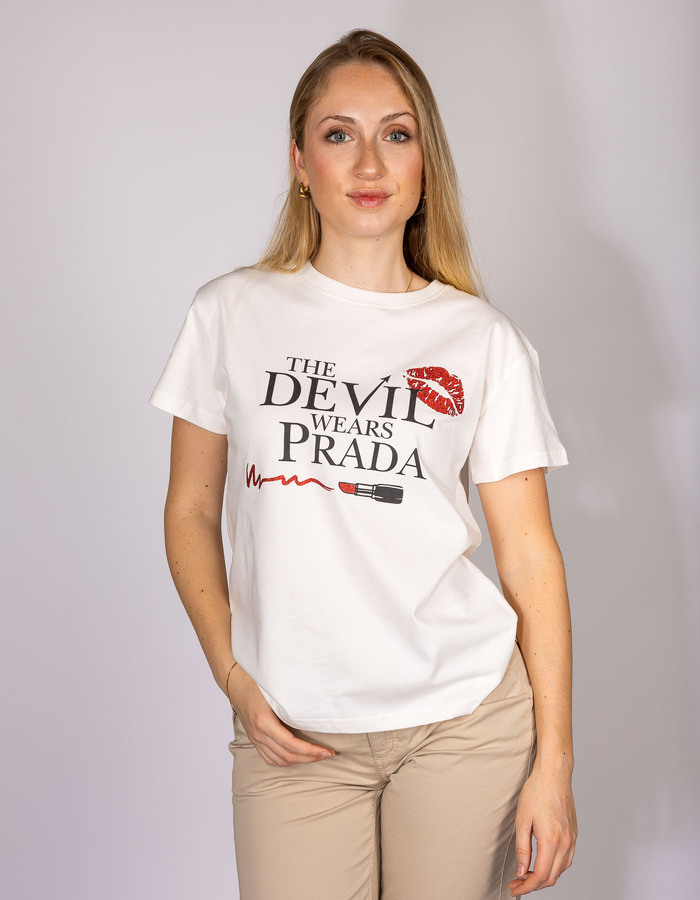 Rinascimento t-shirt korte mouw wit