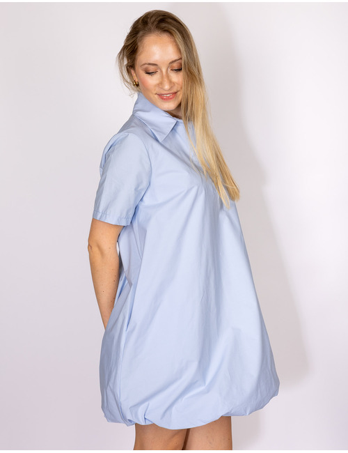 Rinascimento kort kleed blauw