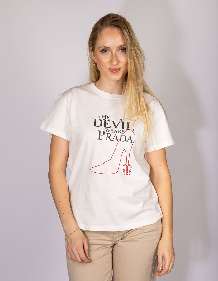 Rinascimento t-shirt korte mouw wit