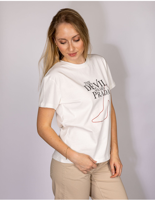 Rinascimento t-shirt korte mouw wit