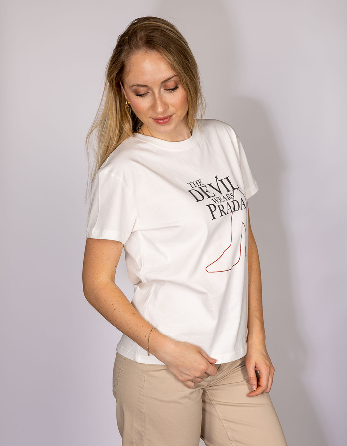 Rinascimento t-shirt korte mouw wit