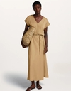 Aymee jurk in camel