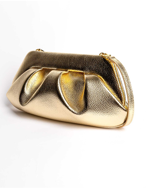 Themoirè handtas goud