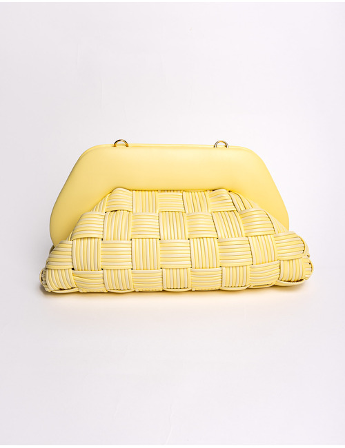 Themoirè handtas geel