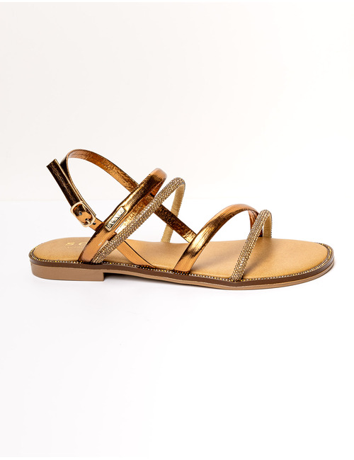 Scapa Dames sandalen met hak brons