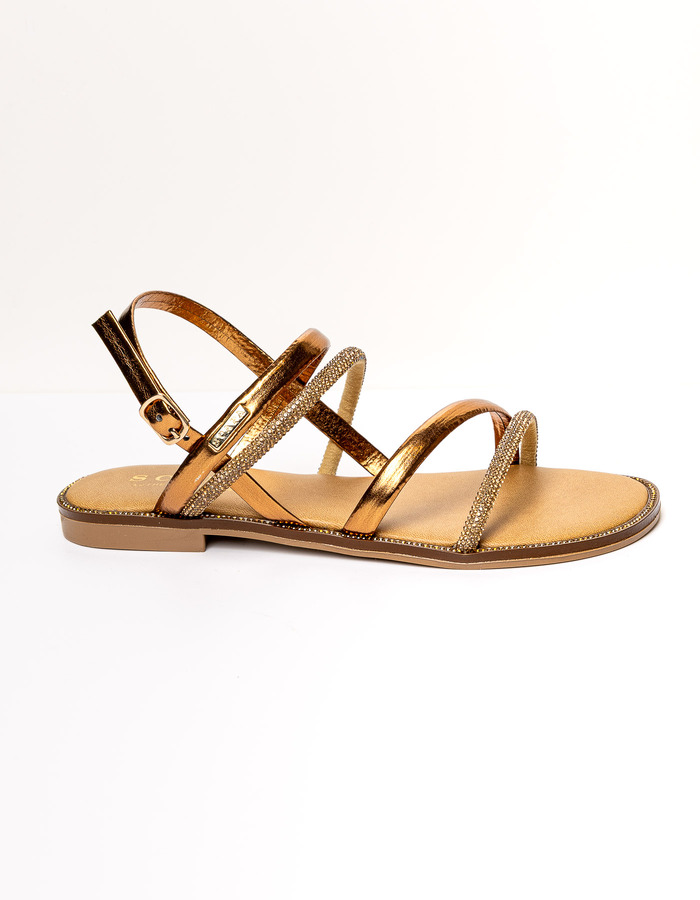 Scapa Dames sandalen met hak brons