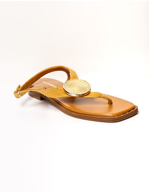 Noa Harmon platte sandalen beige
