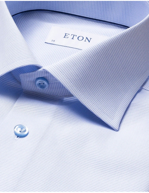 Slim Fit Hemd oxford katoen blauw