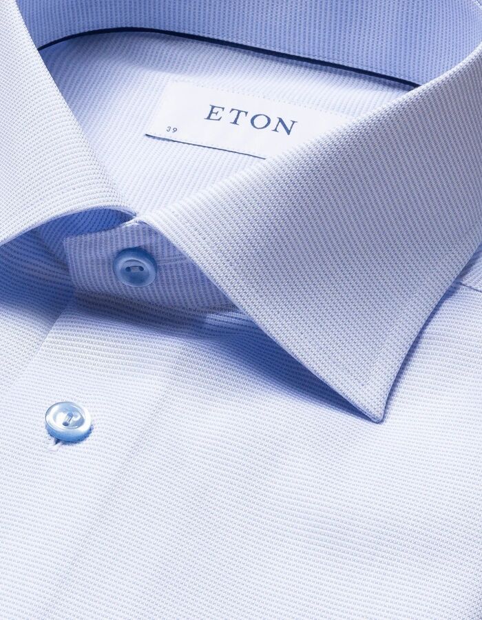 Slim Fit Hemd oxford katoen blauw