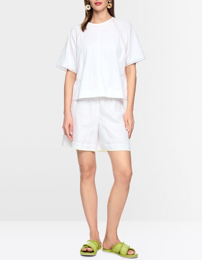 Casual T-shirt met raglanmouwen