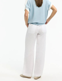 PHOCUS - Lange rok met kanten look en elastische taille