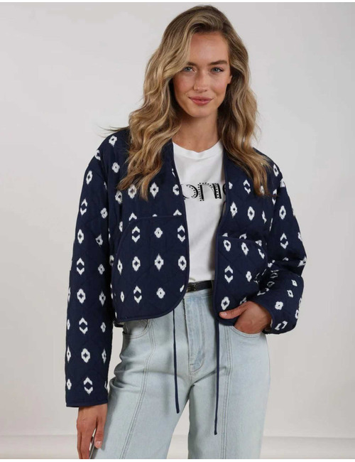 Nukus lange mouw gilet navy