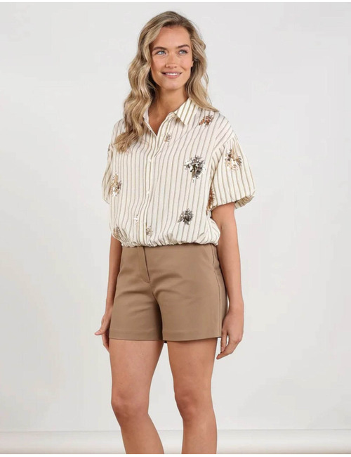 Nukus lange mouw bloes wit