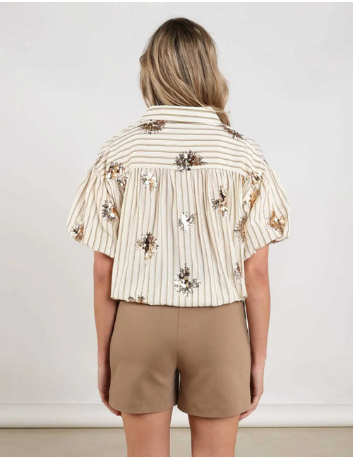 Nukus lange mouw bloes wit