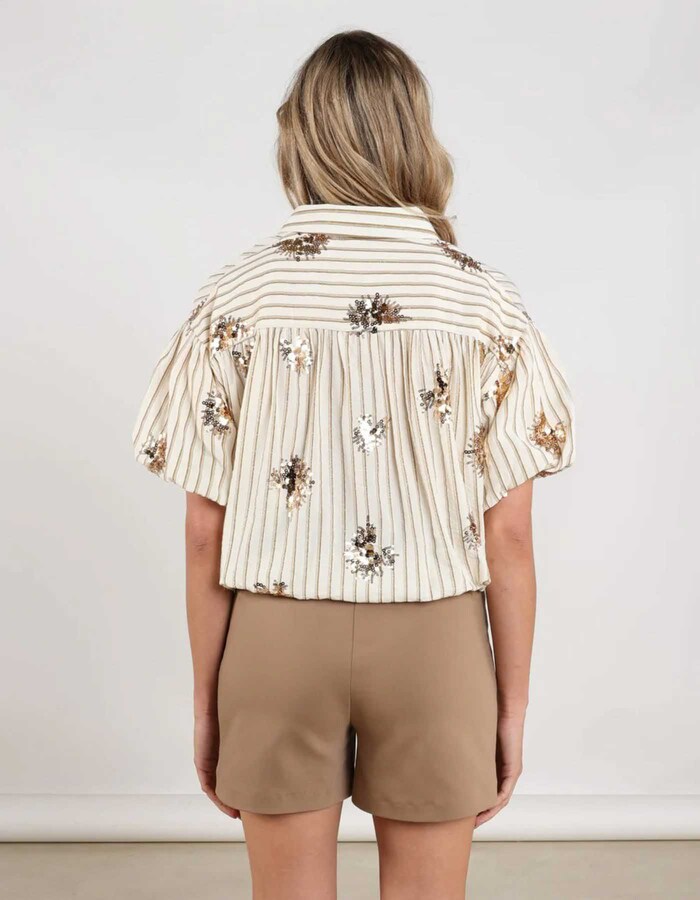 Nukus lange mouw bloes wit