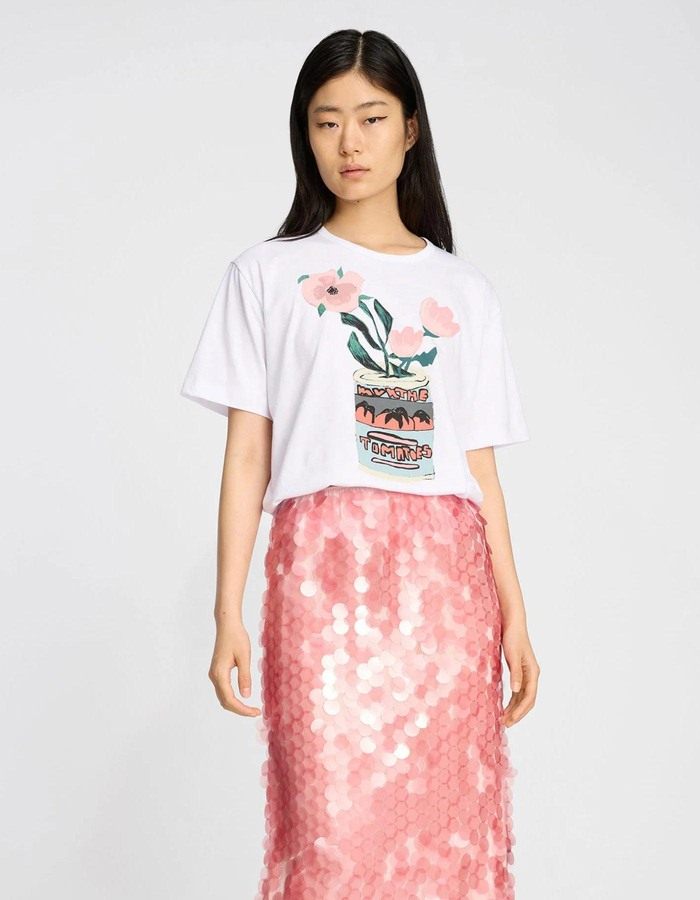 Munthe t-shirt korte mouw wit