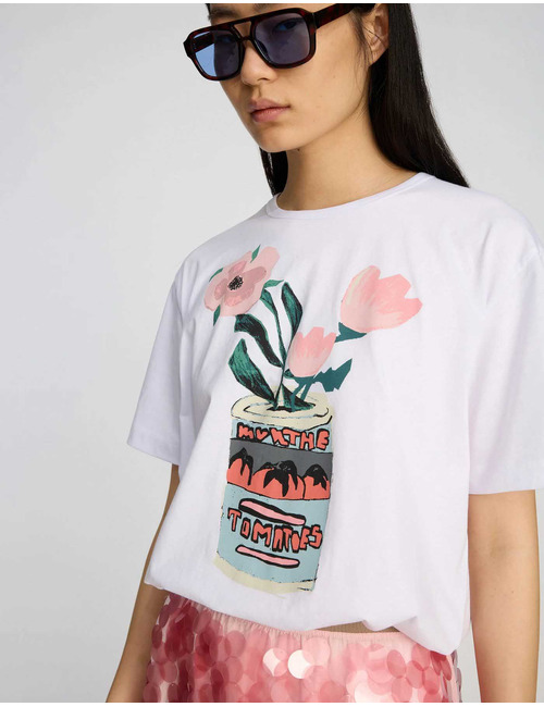 Munthe t-shirt korte mouw wit