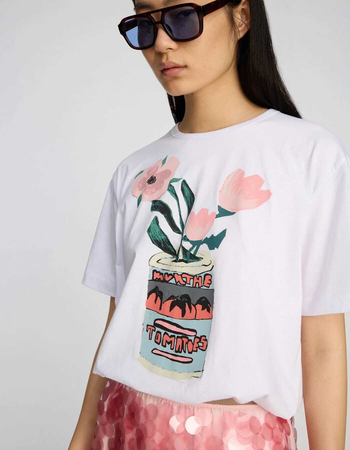 Munthe t-shirt korte mouw wit