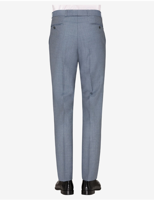 Kostuumbroek in scheerwol met moderne pasvorm