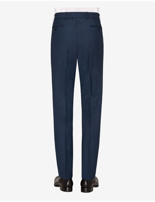 Kostuumbroek in scheerwol met moderne pasvorm