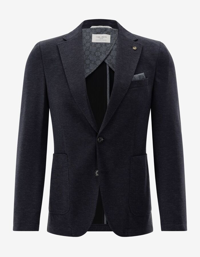 Klassieke blazer in scheerwol met moderne pasvorm